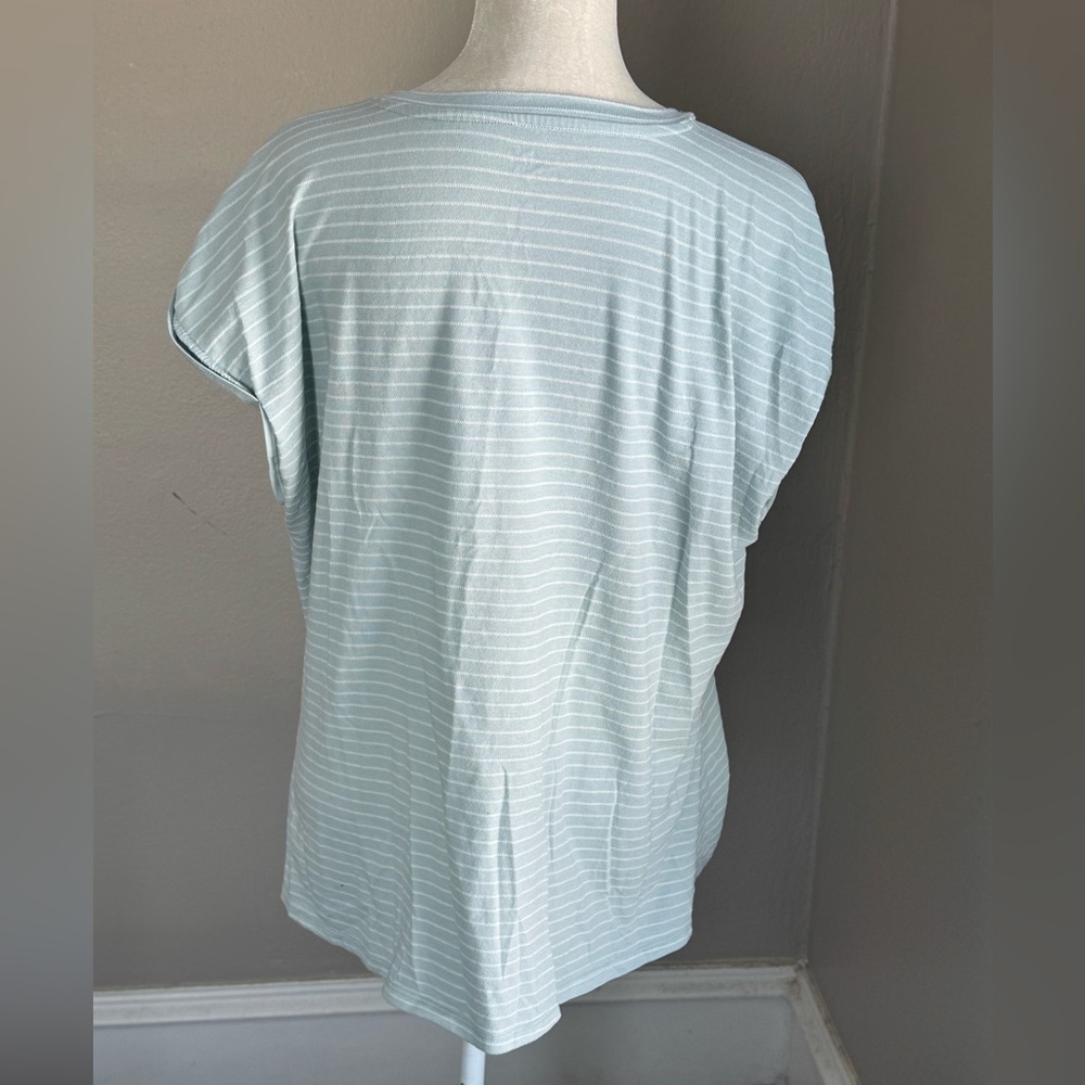 Maurices 24/7 Austin Stripes Knot Hem Short Sleeve Tee - Picture 6 of 8